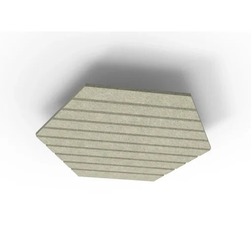 Acouline Hive V Groove ceiling panel, 1180mm nominal diameter, Moss
