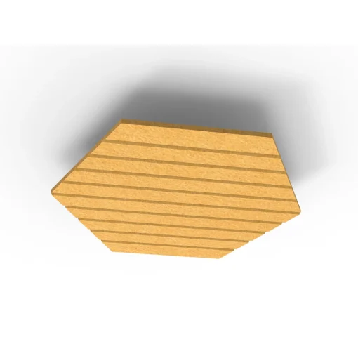 Acouline Hive V Groove ceiling panel, 1180mm nominal diameter, Reed