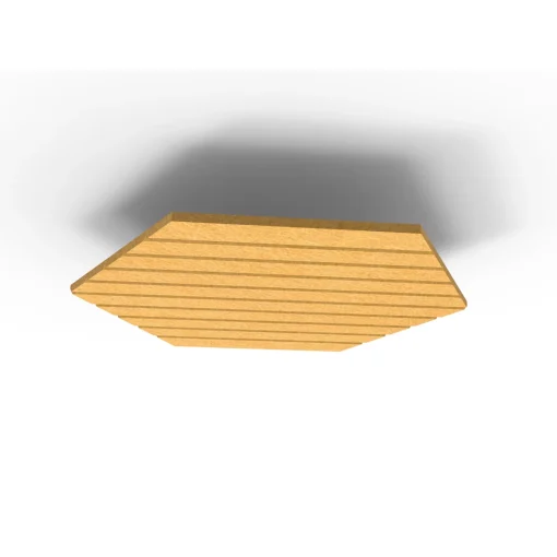 Acouline Hive V Groove ceiling panel, 1180mm nominal diameter, Reed