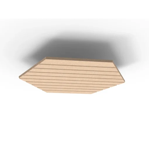 Acouline Hive V Groove ceiling panel, 1180mm nominal diameter, Clay