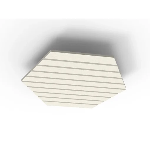 Acouline Hive V Groove ceiling panel, 1180mm nominal diameter, Frost