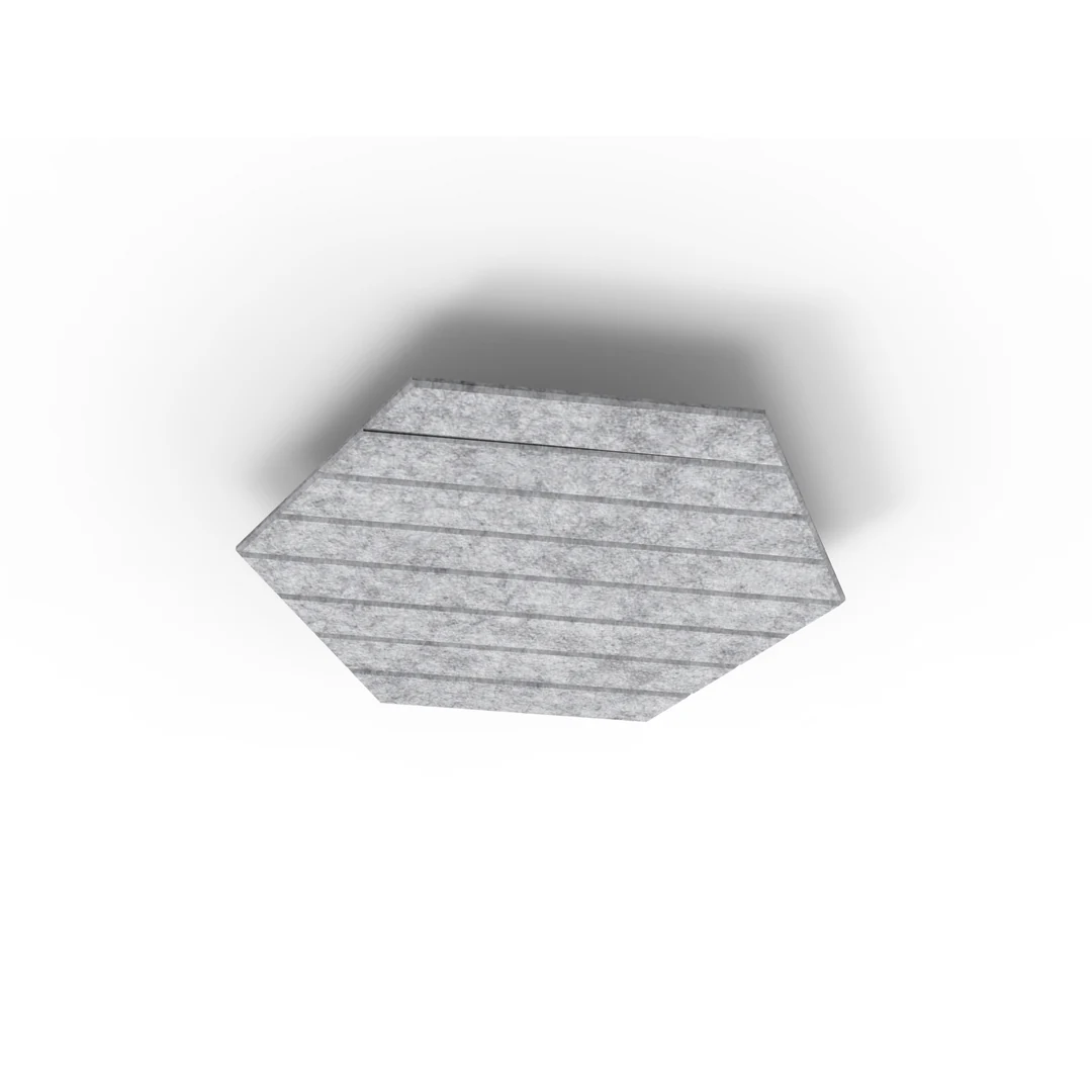 Acouline Hive V Groove ceiling panel, 790mm nominal diameter, Flint