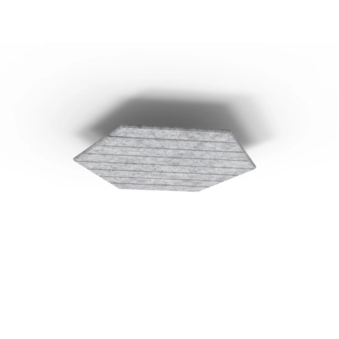 Acouline Hive V Groove ceiling panel, 790mm nominal diameter, Flint