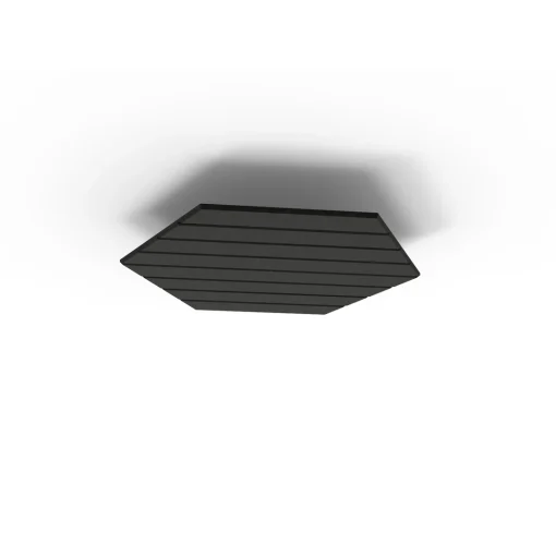 Acouline Hive V Groove ceiling panel, 790mm nominal diameter, Coal