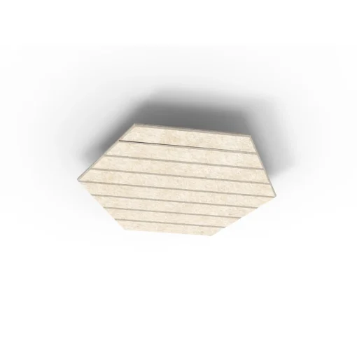 Acouline Hive V Groove ceiling panel, 790mm nominal diameter, Truffle