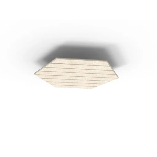 Acouline Hive V Groove ceiling panel, 790mm nominal diameter, Truffle