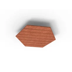 Acouline Hive V Groove ceiling panel, 790mm nominal diameter, Ember