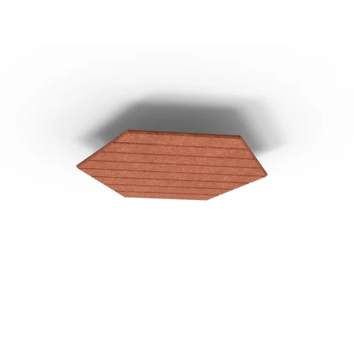 Acouline Hive V Groove ceiling panel, 790mm nominal diameter, Ember
