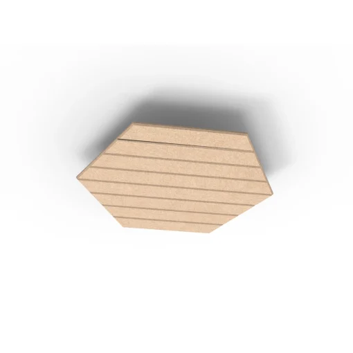 Acouline Hive V Groove ceiling panel, 790mm nominal diameter, Clay