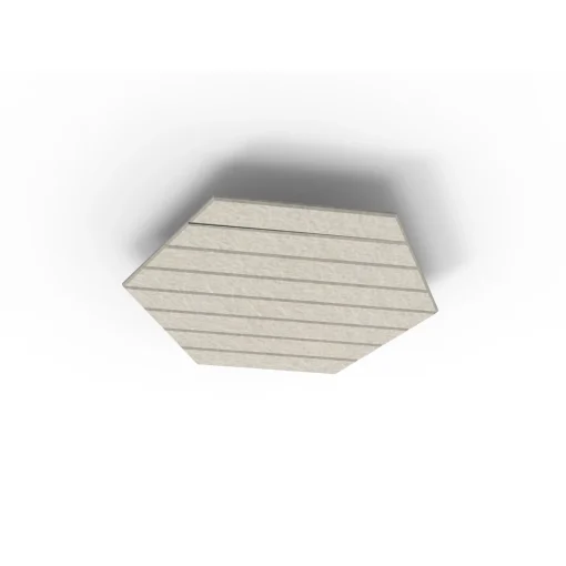 Acouline Hive V Groove ceiling panel, 790mm nominal diameter, Mist
