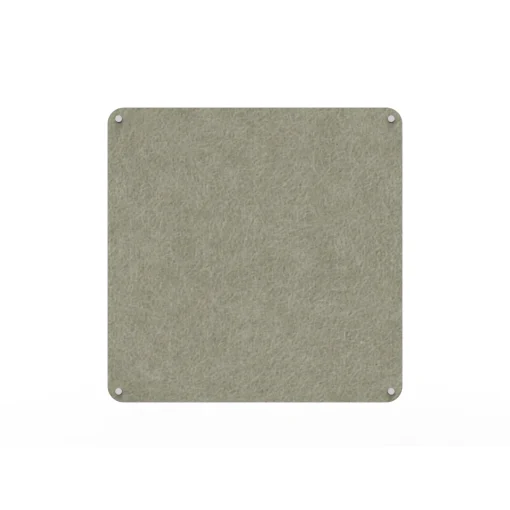 Acouline frameless acoustic pinboard, 1200mm W x 1200mm H, Moss