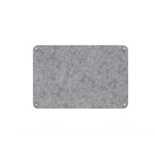 Acouline frameless acoustic pinboard, 1200mm W x 900mm H, Flint