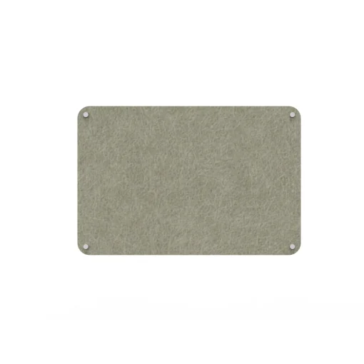 Acouline frameless acoustic pinboard, 1200mm W x 900mm H, Moss