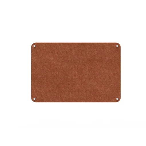 Acouline frameless acoustic pinboard, 1200mm W x 900mm H, Ember
