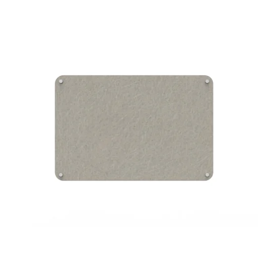 Acouline frameless acoustic pinboard, 1200mm W x 900mm H, Mist