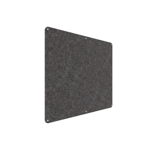 Acouline frameless acoustic pinboard, 1500mm W x 1200mm H, Char