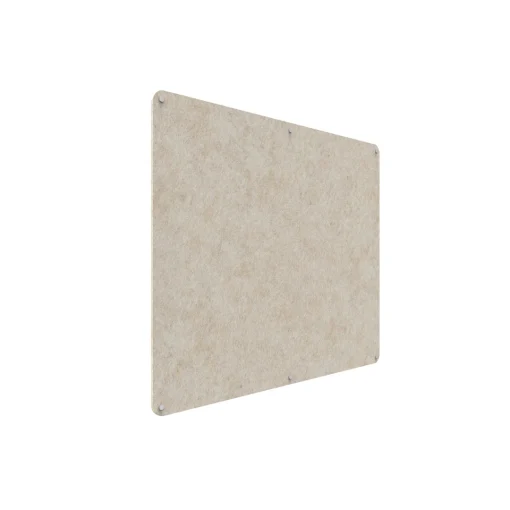 Acouline frameless acoustic pinboard, 1500mm W x 1200mm H, Truffle