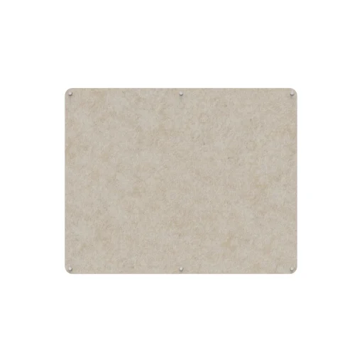 Acouline frameless acoustic pinboard, 1500mm W x 1200mm H, Truffle