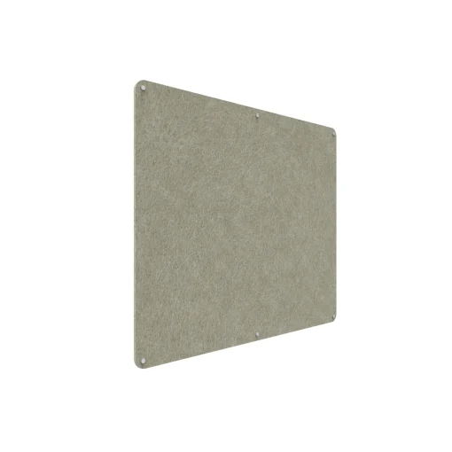Acouline frameless acoustic pinboard, 1500mm W x 1200mm H, Moss