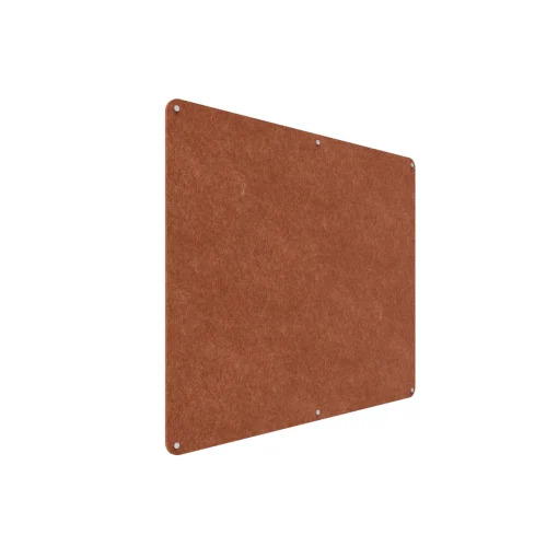 Acouline frameless acoustic pinboard, 1500mm W x 1200mm H, Ember