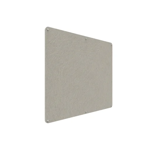 Acouline frameless acoustic pinboard, 1500mm W x 1200mm H, Mist