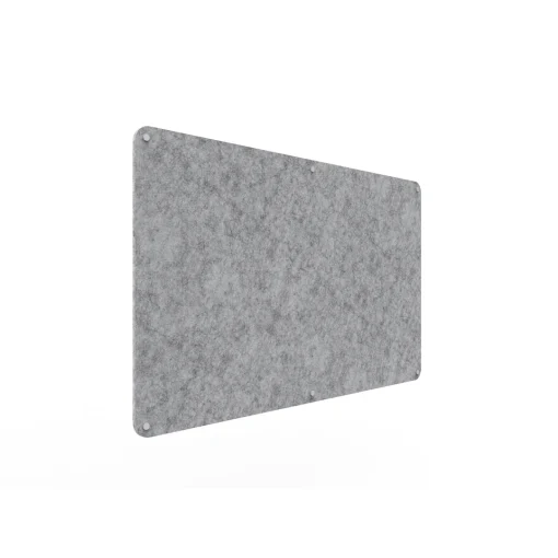Acouline frameless acoustic pinboard, 1500mm W x 900mm H, Flint