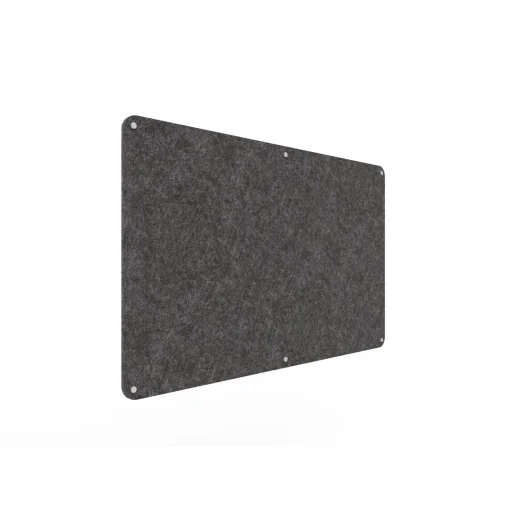 Acouline frameless acoustic pinboard, 1500mm W x 900mm H, Char