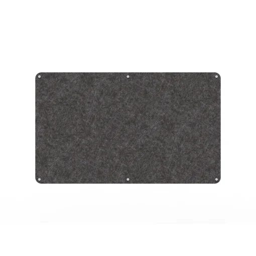 Acouline frameless acoustic pinboard, 1500mm W x 900mm H, Char