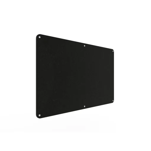 Acouline frameless acoustic pinboard, 1500mm W x 900mm H, Coal