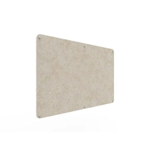Acouline frameless acoustic pinboard, 1500mm W x 900mm H, Truffle