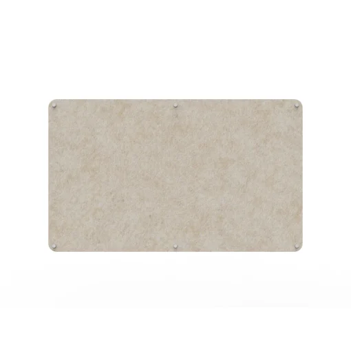 Acouline frameless acoustic pinboard, 1500mm W x 900mm H, Truffle