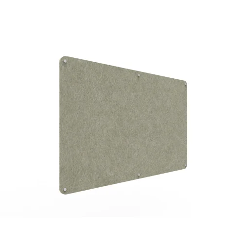 Acouline frameless acoustic pinboard, 1500mm W x 900mm H, Moss