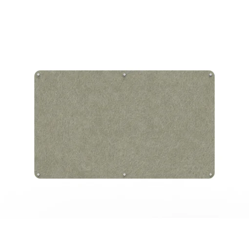 Acouline frameless acoustic pinboard, 1500mm W x 900mm H, Moss