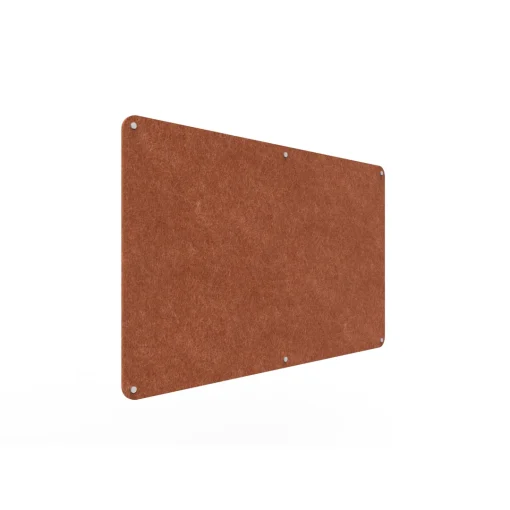 Acouline frameless acoustic pinboard, 1500mm W x 900mm H, Ember