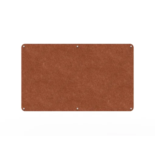 Acouline frameless acoustic pinboard, 1500mm W x 900mm H, Ember
