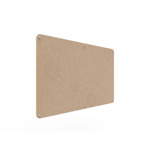 Acouline frameless acoustic pinboard, 1500mm W x 900mm H, Clay