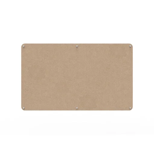 Acouline frameless acoustic pinboard, 1500mm W x 900mm H, Clay