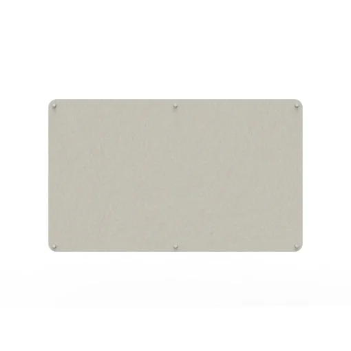 Acouline frameless acoustic pinboard, 1500mm W x 900mm H, Frost
