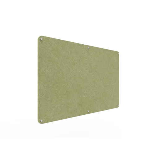 Acouline frameless acoustic pinboard, 1500mm W x 900mm H, Fern