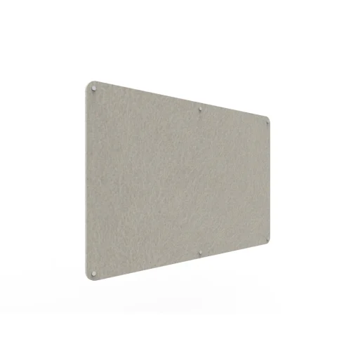 Acouline frameless acoustic pinboard, 1500mm W x 900mm H, Mist