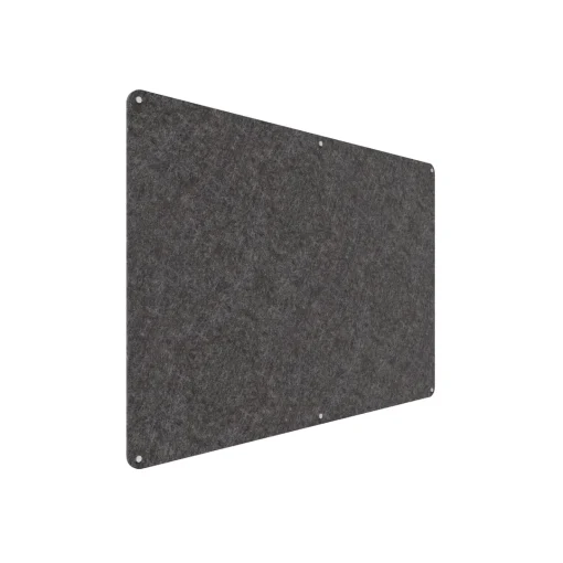 Acouline frameless acoustic pinboard, 1800mm W x 1200mm H, Char