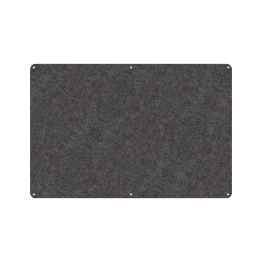 Acouline frameless acoustic pinboard, 1800mm W x 1200mm H, Char