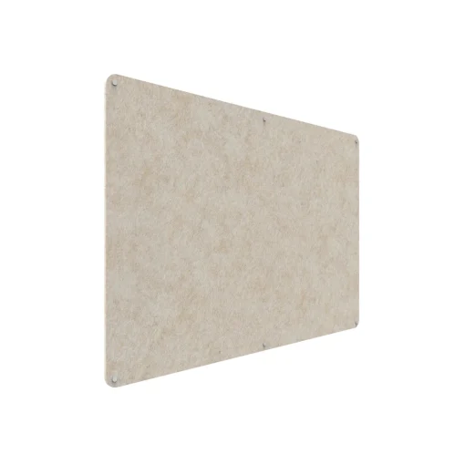 Acouline frameless acoustic pinboard, 1800mm W x 1200mm H, Truffle