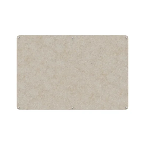 Acouline frameless acoustic pinboard, 1800mm W x 1200mm H, Truffle