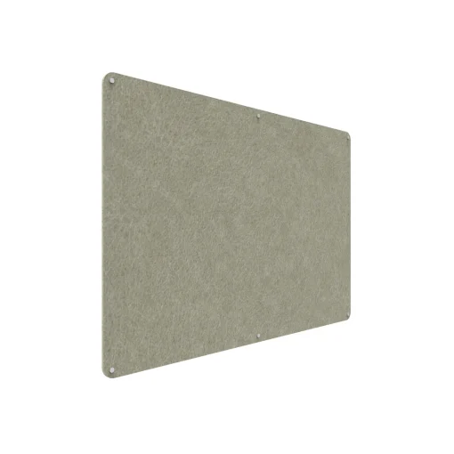 Acouline frameless acoustic pinboard, 1800mm W x 1200mm H, Moss