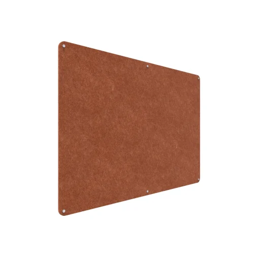 Acouline frameless acoustic pinboard, 1800mm W x 1200mm H, Ember