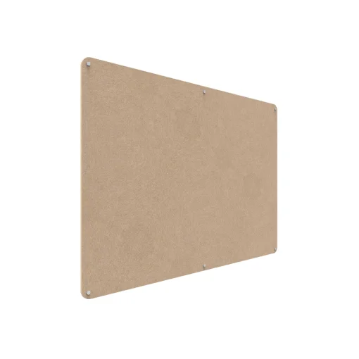 Acouline frameless acoustic pinboard, 1800mm W x 1200mm H, Clay