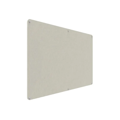 Acouline frameless acoustic pinboard, 1800mm W x 1200mm H, Frost