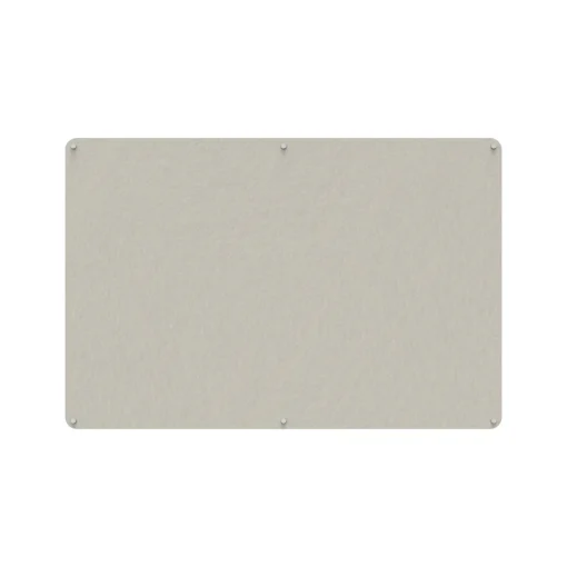 Acouline frameless acoustic pinboard, 1800mm W x 1200mm H, Frost