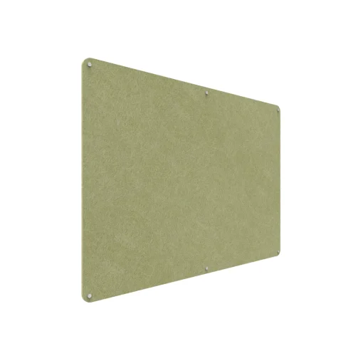 Acouline frameless acoustic pinboard, 1800mm W x 1200mm H, Fern